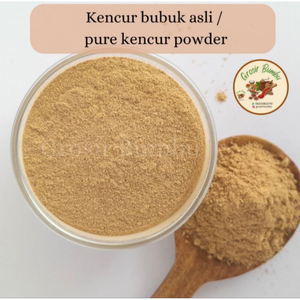 

kencur bubuk 500Gr/100%bahan murni/premium,food grade✅️