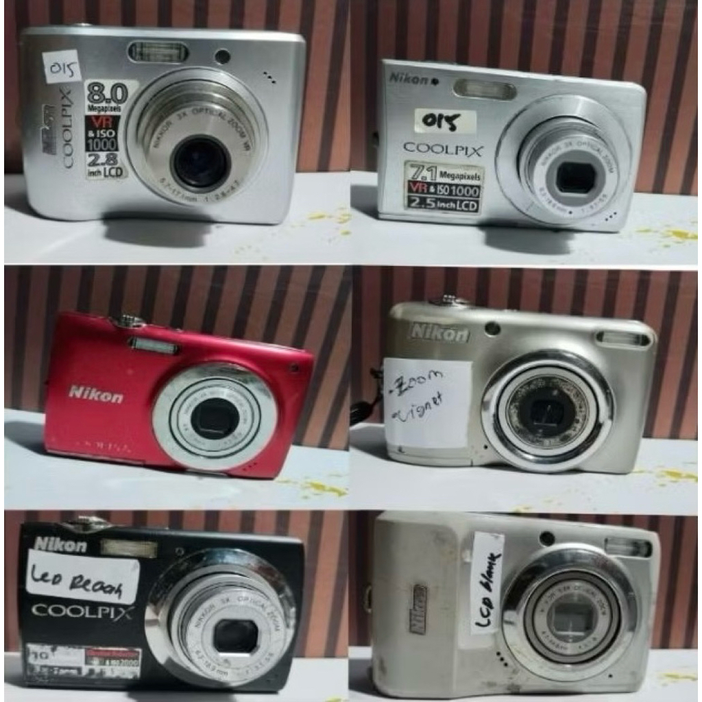 [MINUS] Kamera Digital Pocket Digicam Camdig NIKON Bekas Second Murah Berkualitas Jual Kondisi Minus
