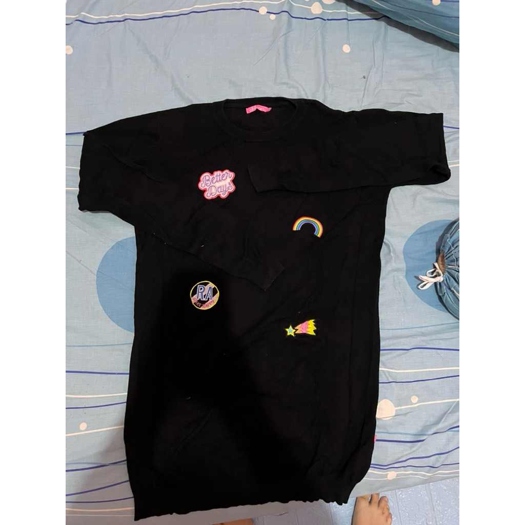 Dress Casual Chic girl hitam cute Preloved