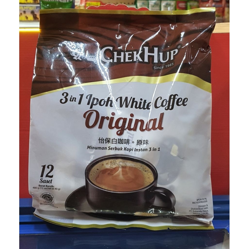 

Chek Hup White Coffee 3 in 1 Original 12 saset 480gr