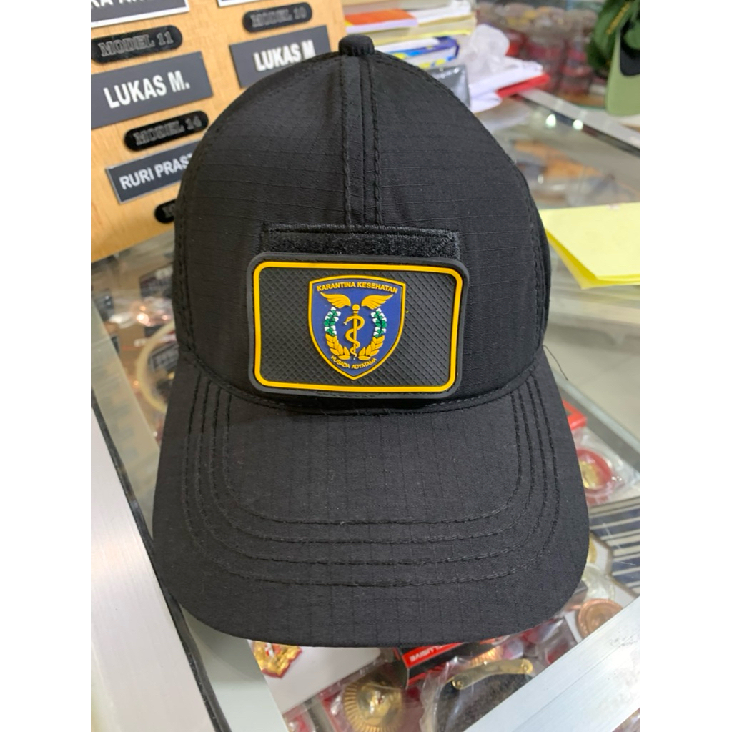 Topi rekat BKK/KKP/ BALAI KARANTINA KESEHATAN - topi taktikal BKK/KKP