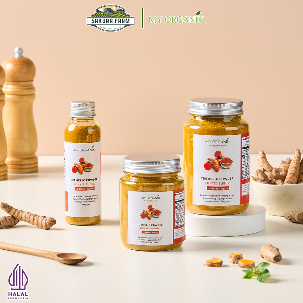 

My Organik Kunyit Bubuk Turmeric Powder Premium Quality 45 Gram 85 gram 140 gram