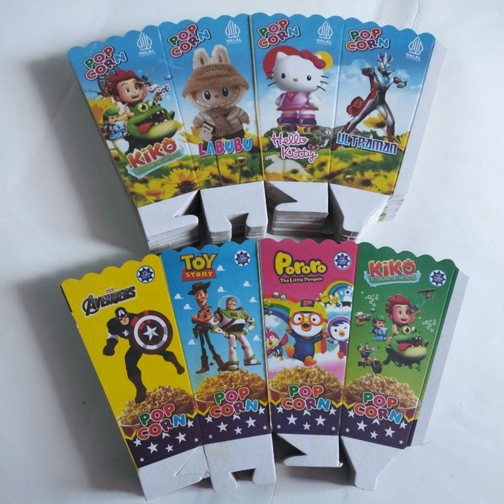 

KOTAK POPCORN UKURAN 12X6 cm ISI 100PCS