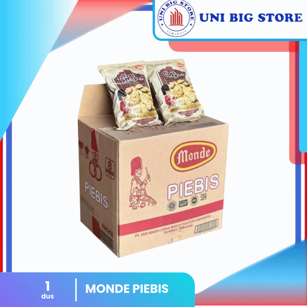

Monde Pie Bis Biskuit Kacang Almond 40 gr x 60 pcs DUS