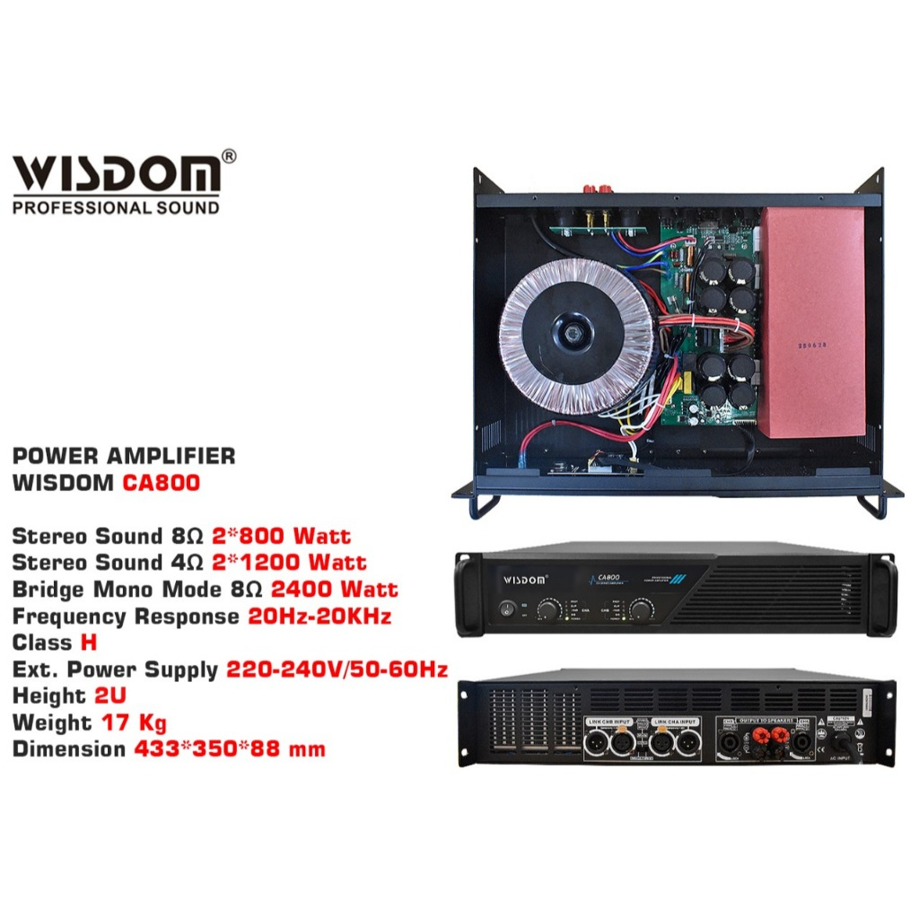 power amplifier wisdom CA800