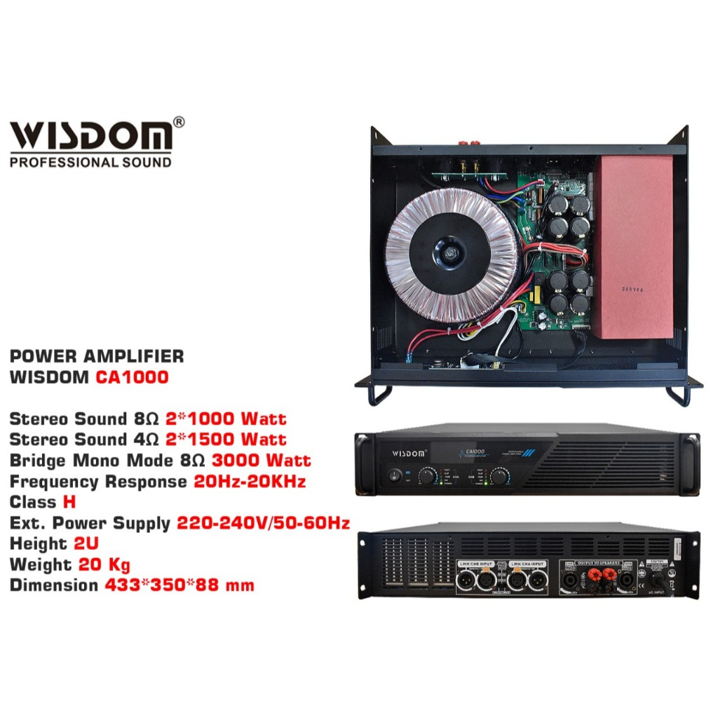 power ampifier wisdom CA1000
