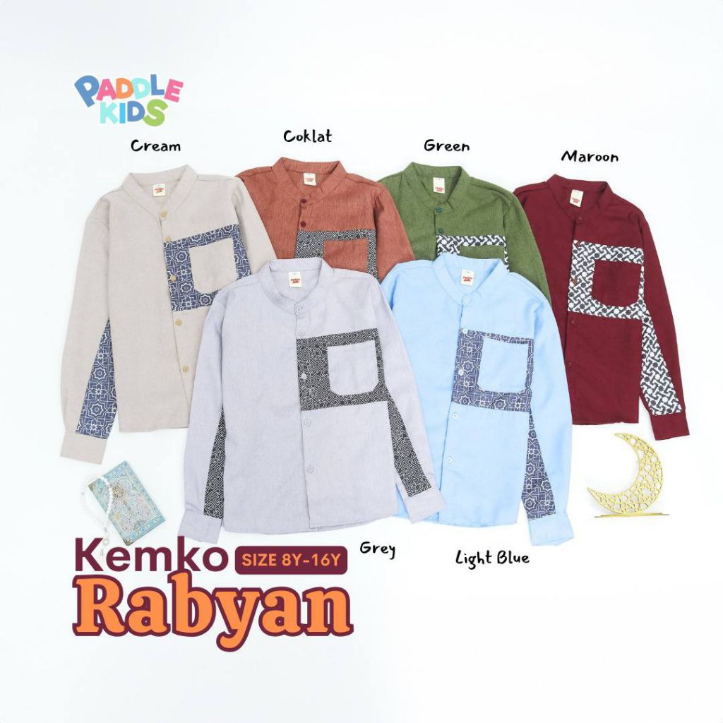KEMKO RABYAN - Kemko Anak Laki-laki Lengan Panjang Usia 6-14 Tahun