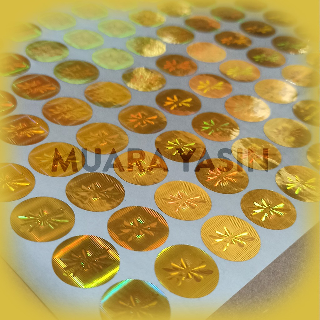 

Stiker Hologram 100% Original 1,5 x 1,5cm