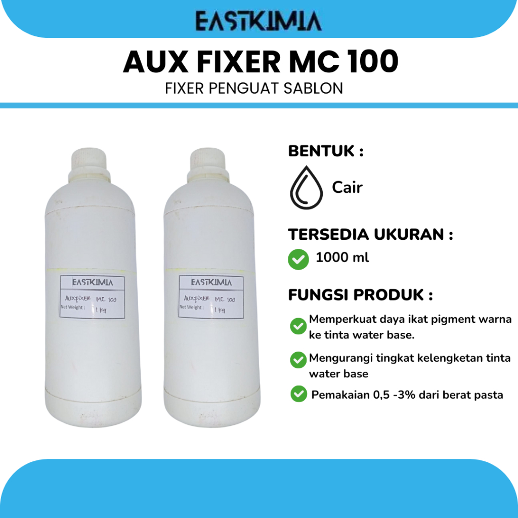 

AUX FIXER MC 100 Penguat Pasta Sablon Katalis 1000 ml Eastkimia