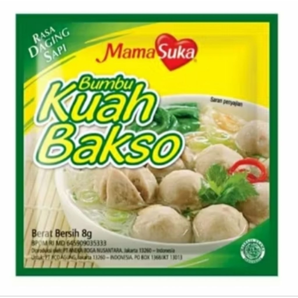 

KUAH BAKSO MAMASUKA ISI 8GRX12PCS