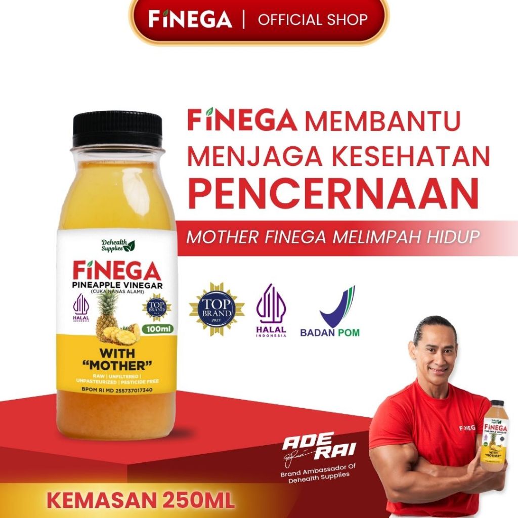 

Dehealth Supplies FINEGA CUKA NANAS 100ml Kemasan Plastik