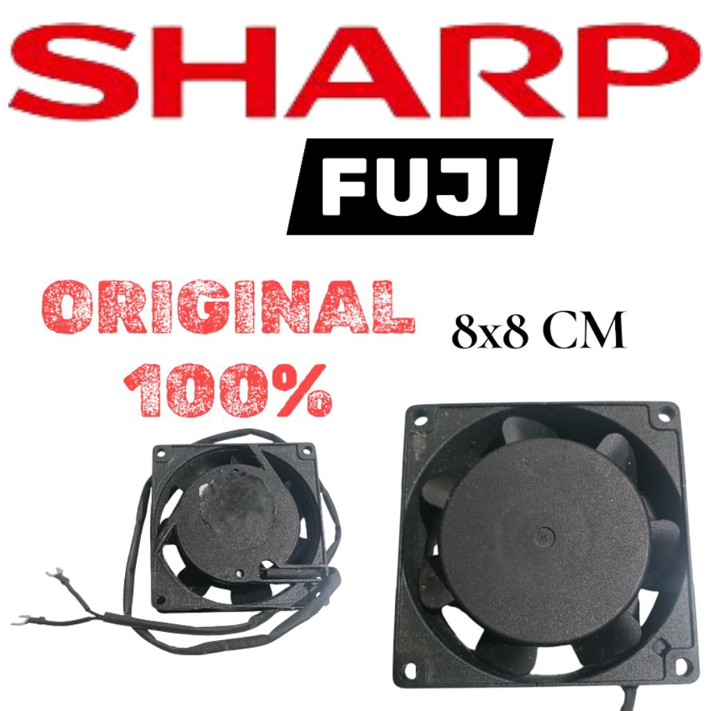 motor fan kulkas showcase freezer box Sharp original Fuji