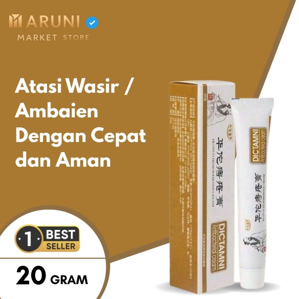 ORI Dictamni - Krim Cream Saleb Wasir dan Salep Ambeyen Obat Ambeien Ambien Stadium 1 2 3 4 Herbal