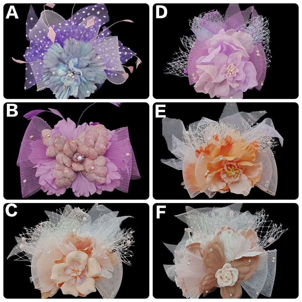 Topi Fascinator / bunga hiasan rambut / bunga hiasan rambut/ aksesoris hiasan rambut / aksesoris bun