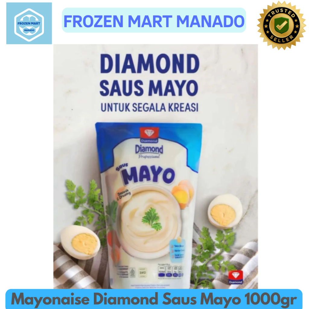 

Mayonaise Diamond Saus Mayo 1000gr - Frozen Mart Manado (Frozen Food Manado)