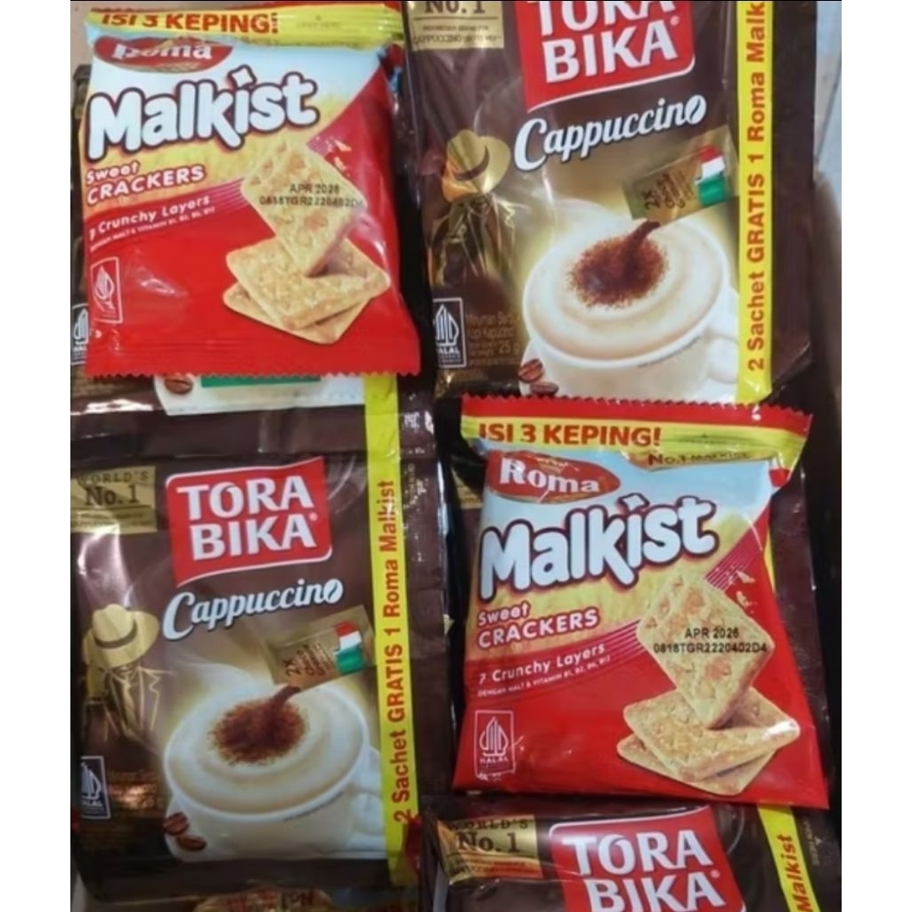 

( Gratis Malkist ) Torabika Capuccino Kopi Instan 1 Renceng isi 10 Sachet @25gr
