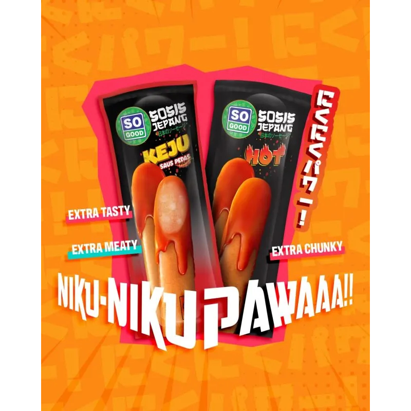 

So Good Sosis Jepang Hot & Keju 55gr - Ready to Eat
