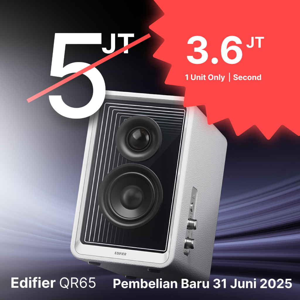 Edifier QR65 Sound Speaker Komputer PC Laptop Stereo Second Bekas