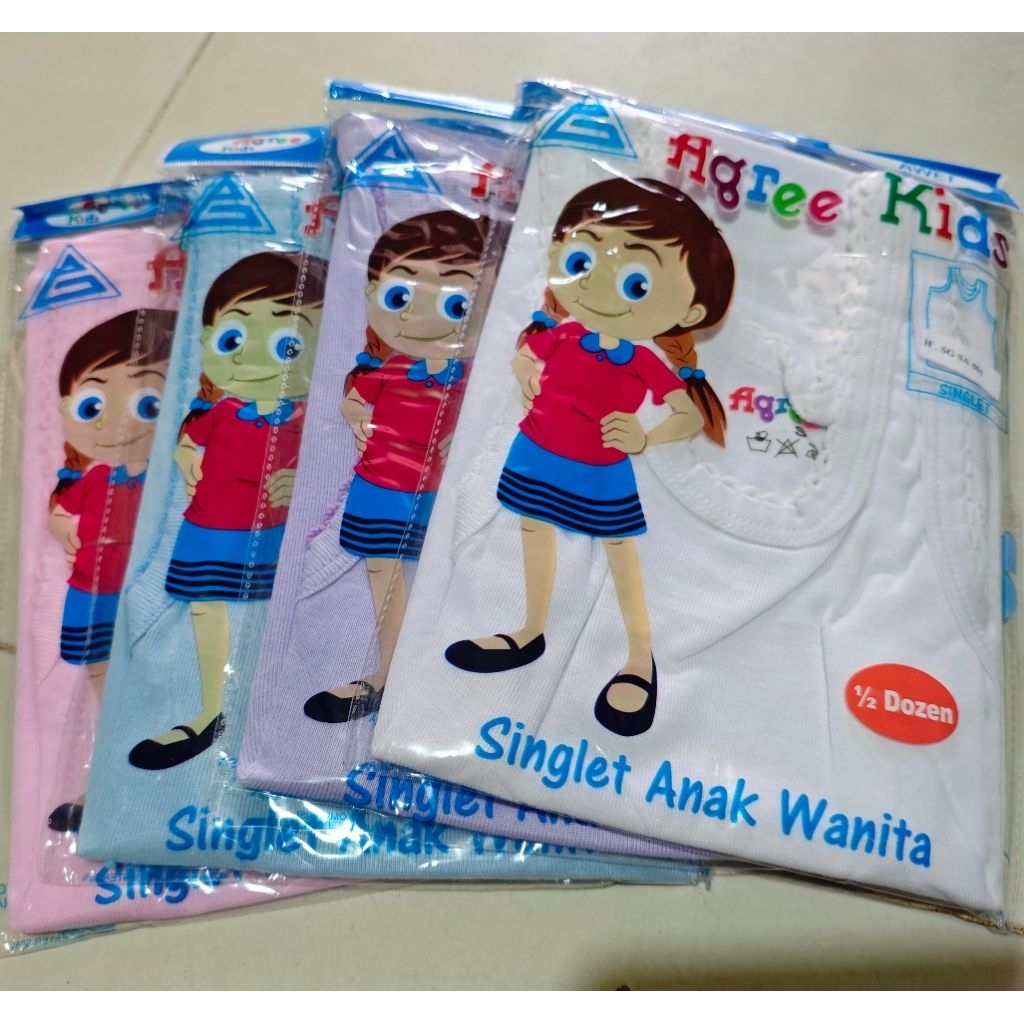 Singlet Anak Perempuan Agree Kids