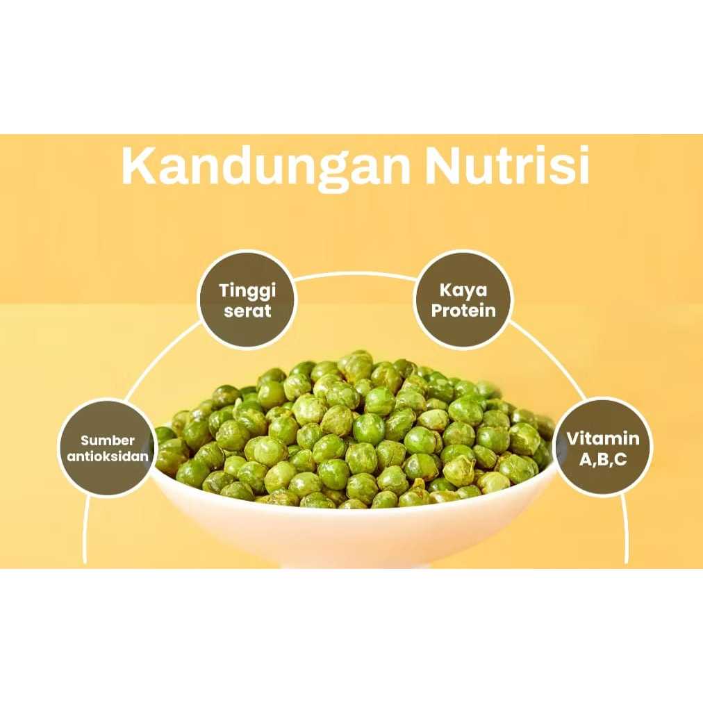

Kacang Polong Rasa Bawang Putih / Green Peas Garlic Flavor Kacang Polong Hijau