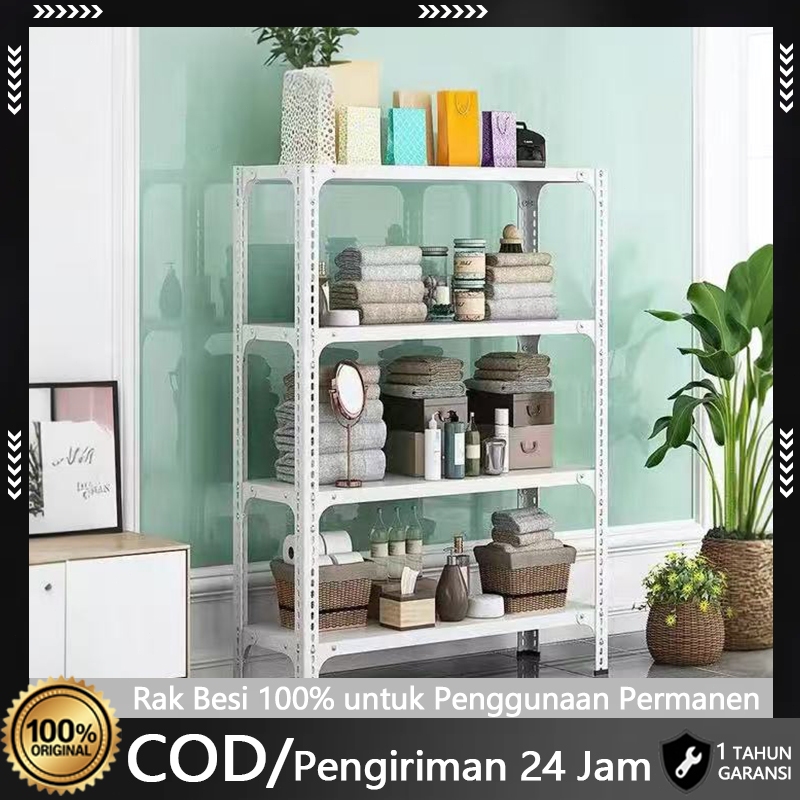 Rak Besi 100% Rak Dapur Serbaguna Besi Rak Susun Rumah Rak Supermarket Rak Barang Dagangan Rak Gudan