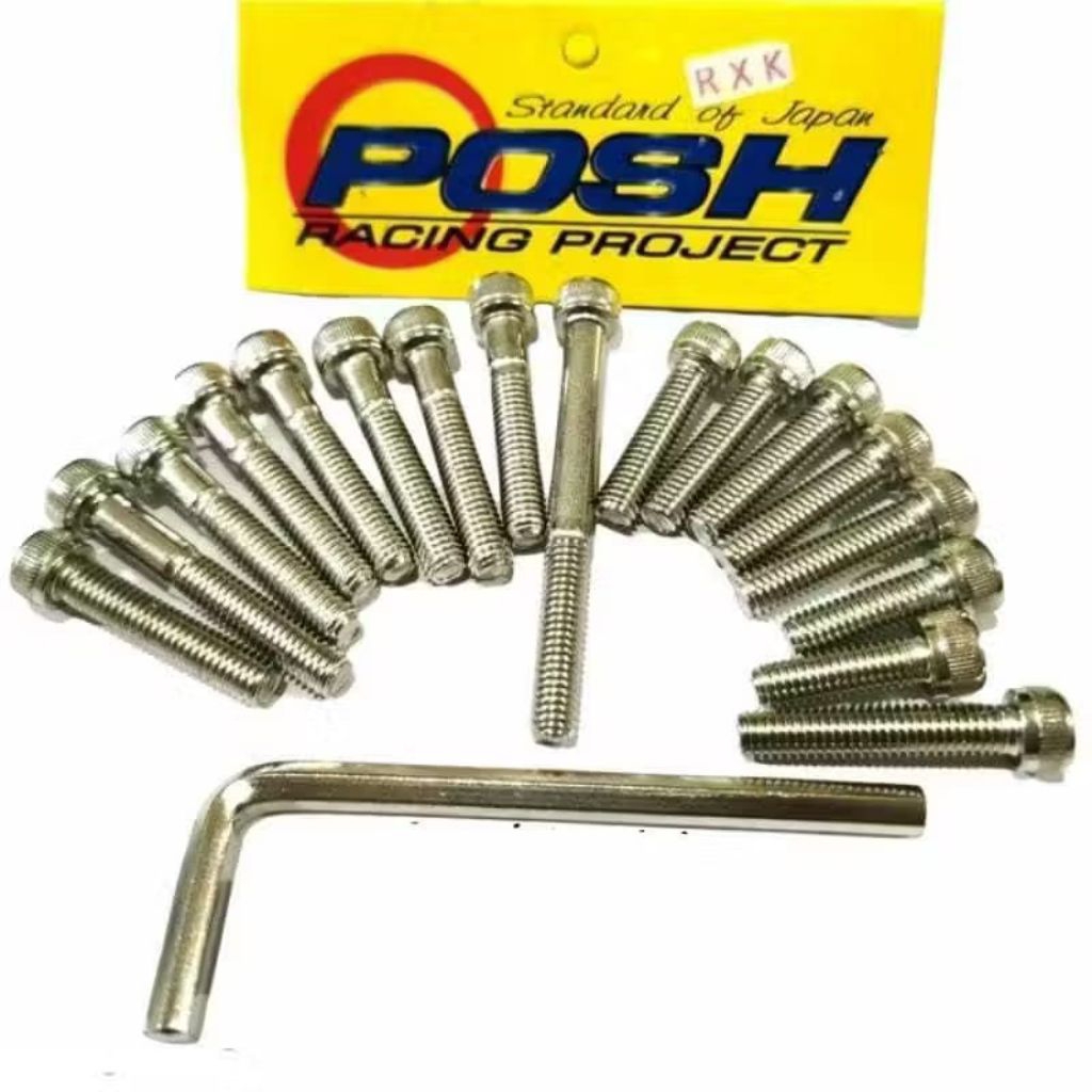 Baut Blok L Bak Kopling RX King Baut Mesin Kanan Kiri Magnet Kopling Rx King Set