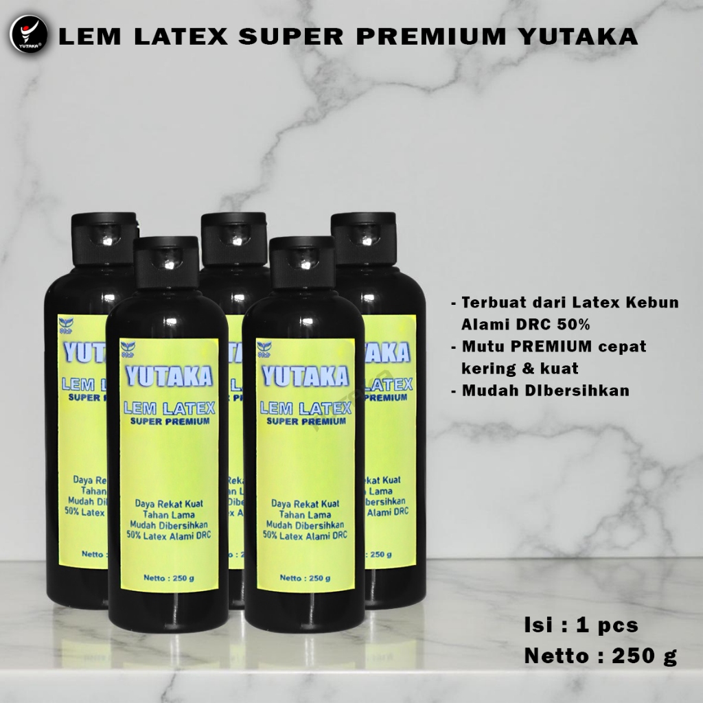 

LEM LATEX SUPER PREMIUM YUTAKA/LEM SANDAL/LEM SERBAGUNA/LEM KUAT murah