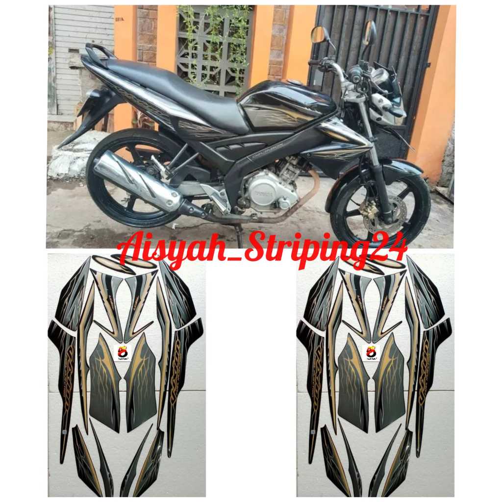 stiker striping lis body motor  yamaha vixion old 2010
