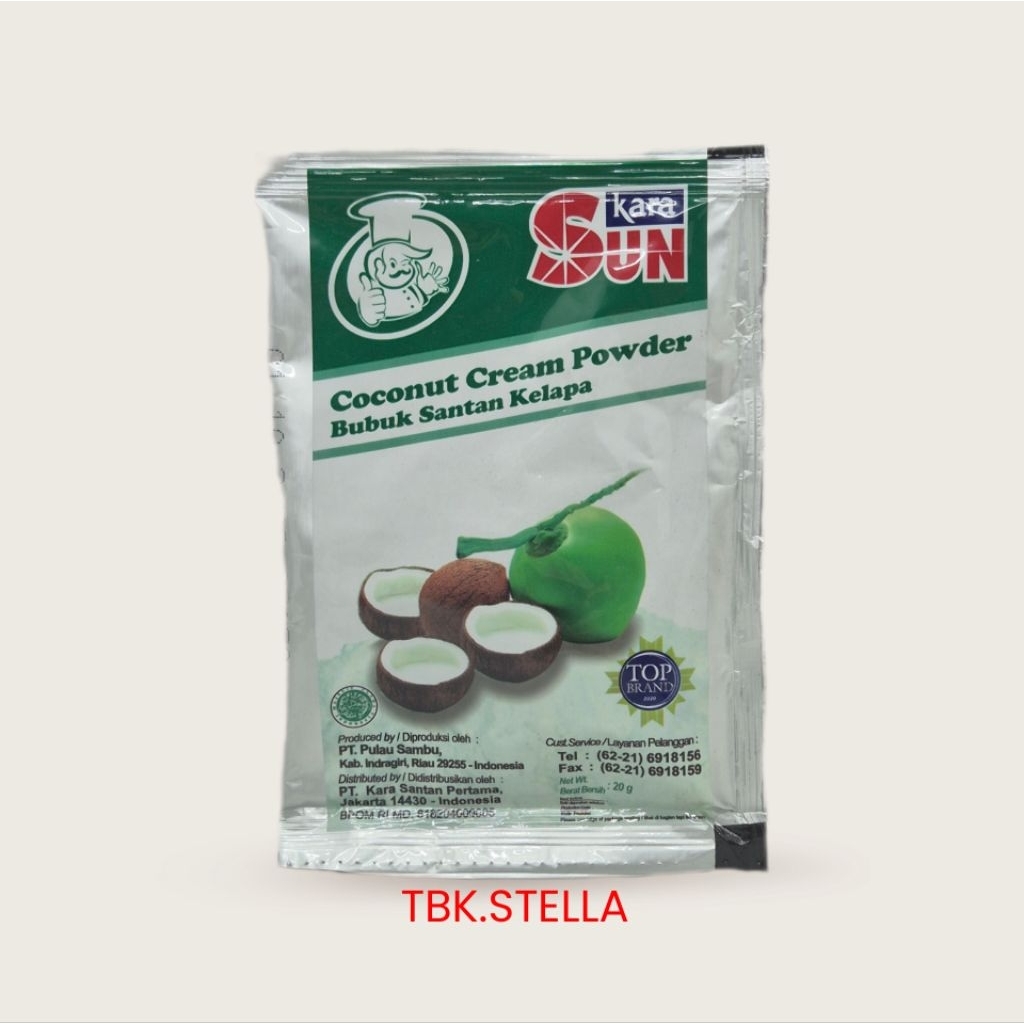 

SUN KARA SANTAN BUBUK SACHET 20 GR