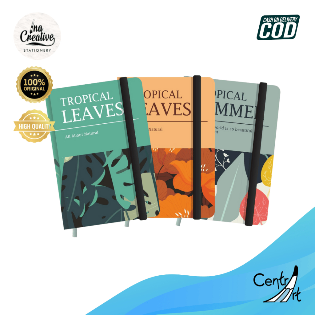 

Ina Creative Notebook mini hard cover A7 Tropical nature