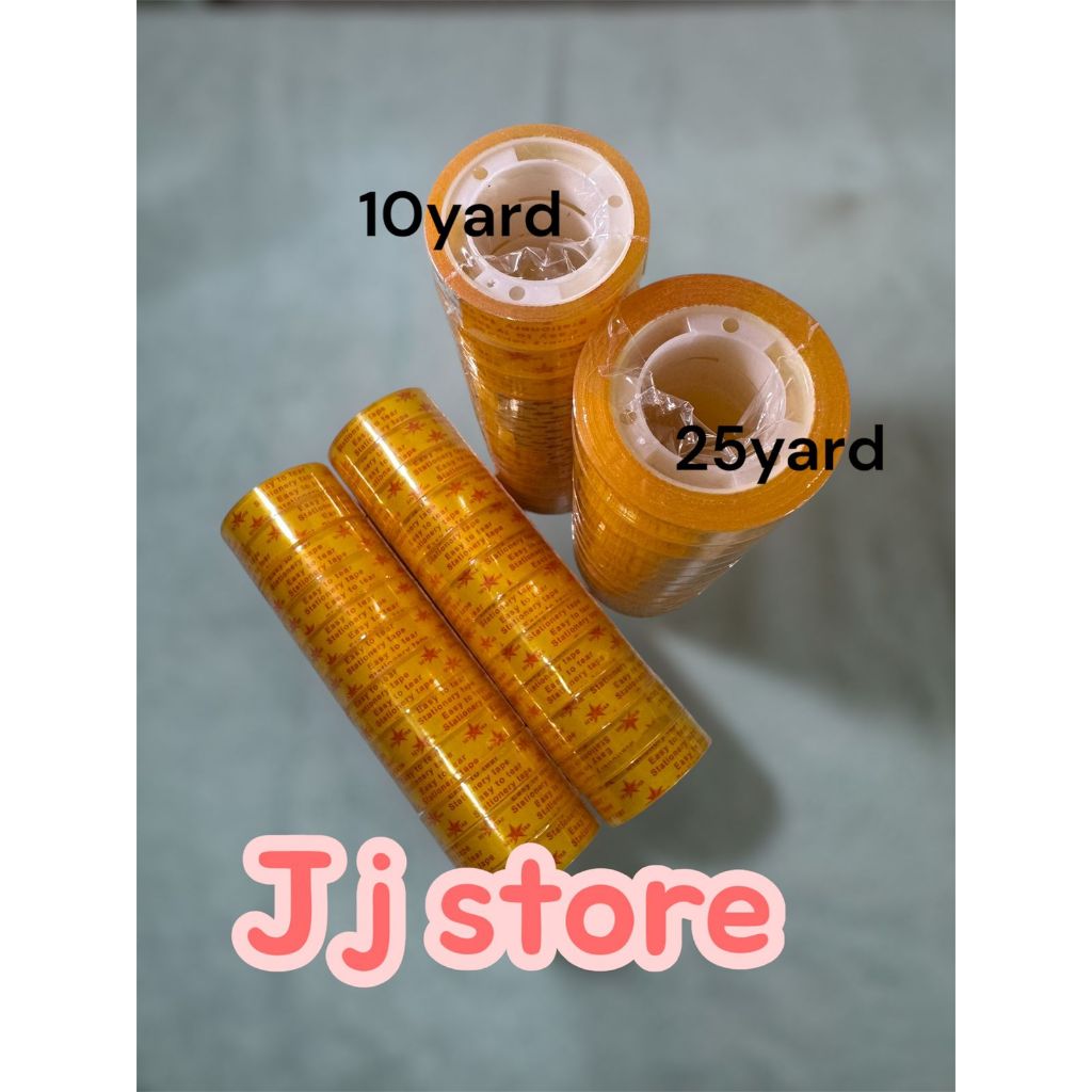 

isolasi tape mini bening/isolasi kado bening isi 12 pcs~10 yard & 25yard