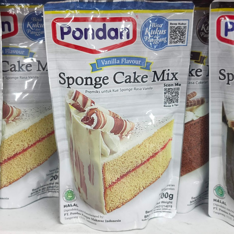 

PONDAN Sponge Cake Mix rasa Vanila 200gr
