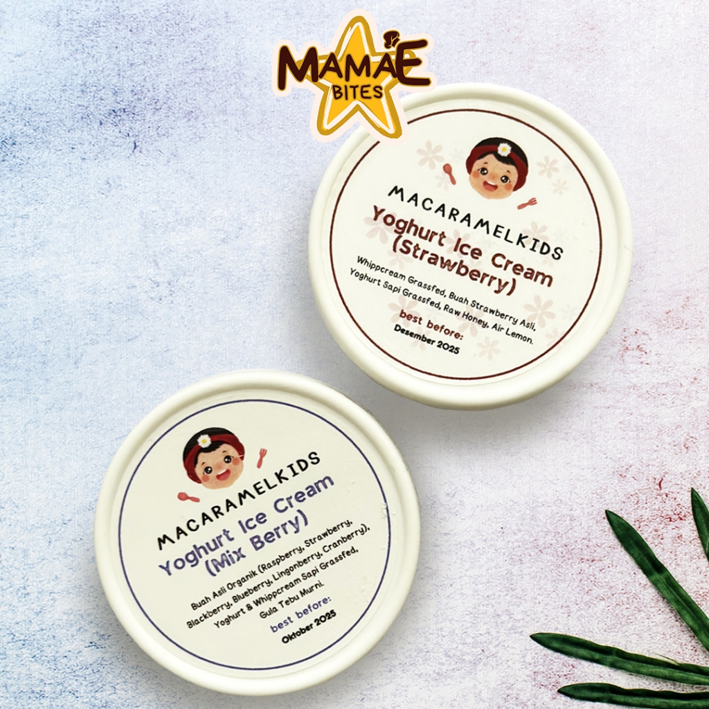 

Macaramel Kids - Yoghurt Gelato Ice Cream | Frozen MPASI NDF Homemade & Es Krim Yogurt Anak Sehat