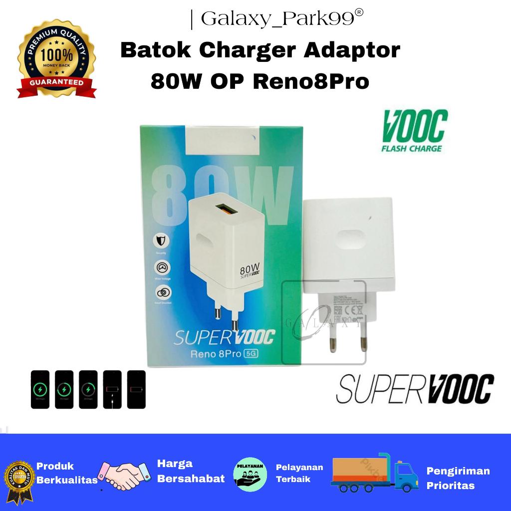 GLX - Batok Charger Adaptor Oppo Reno 8Pro 5G 80w Fast Charging | Kepala Charger Oppo 80w | Adaptor 