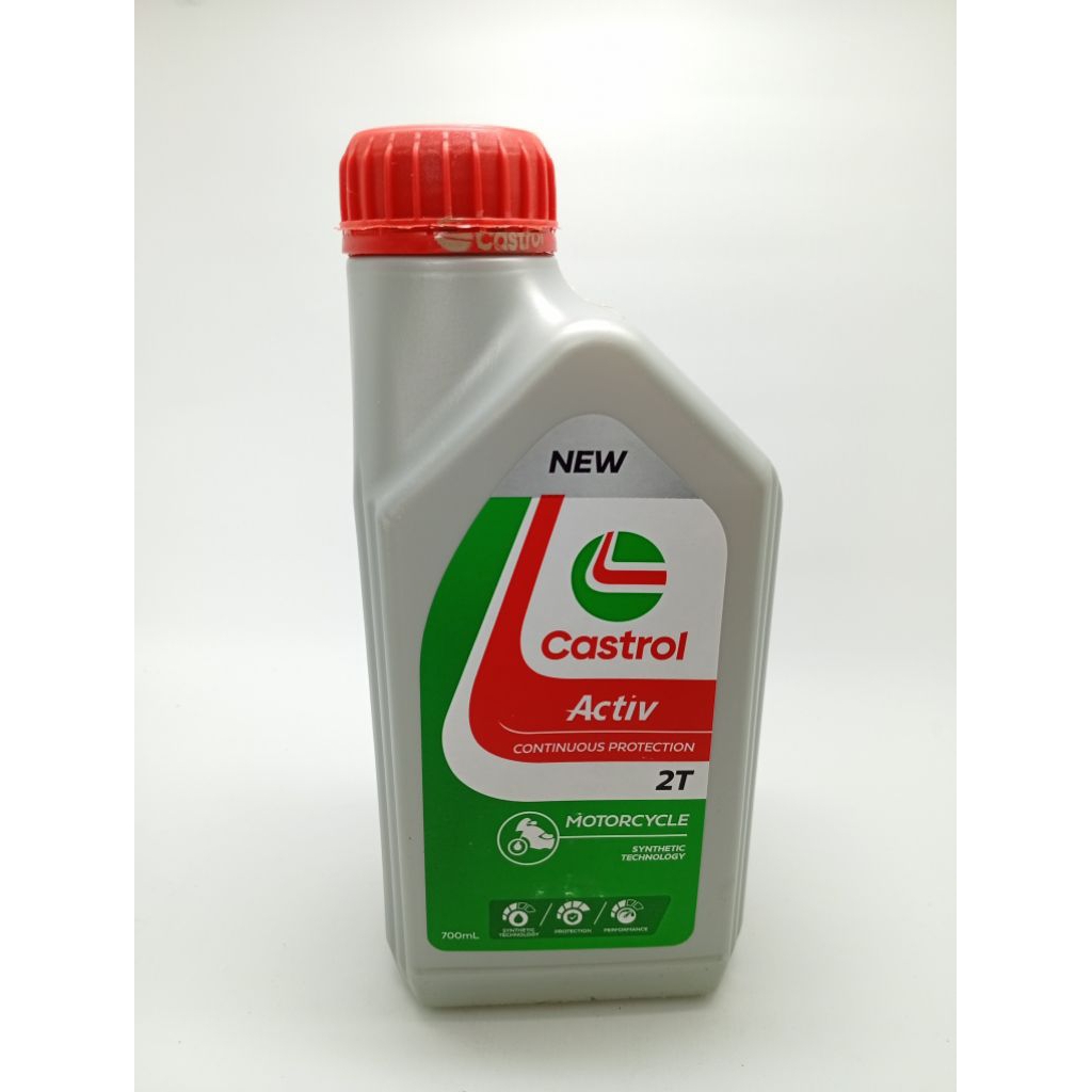 OLI CASTROL ACTIV  2T OLI CASTROL 2TAK OLI SAMPING CASTROL 2T LOW SMOKE 700ML