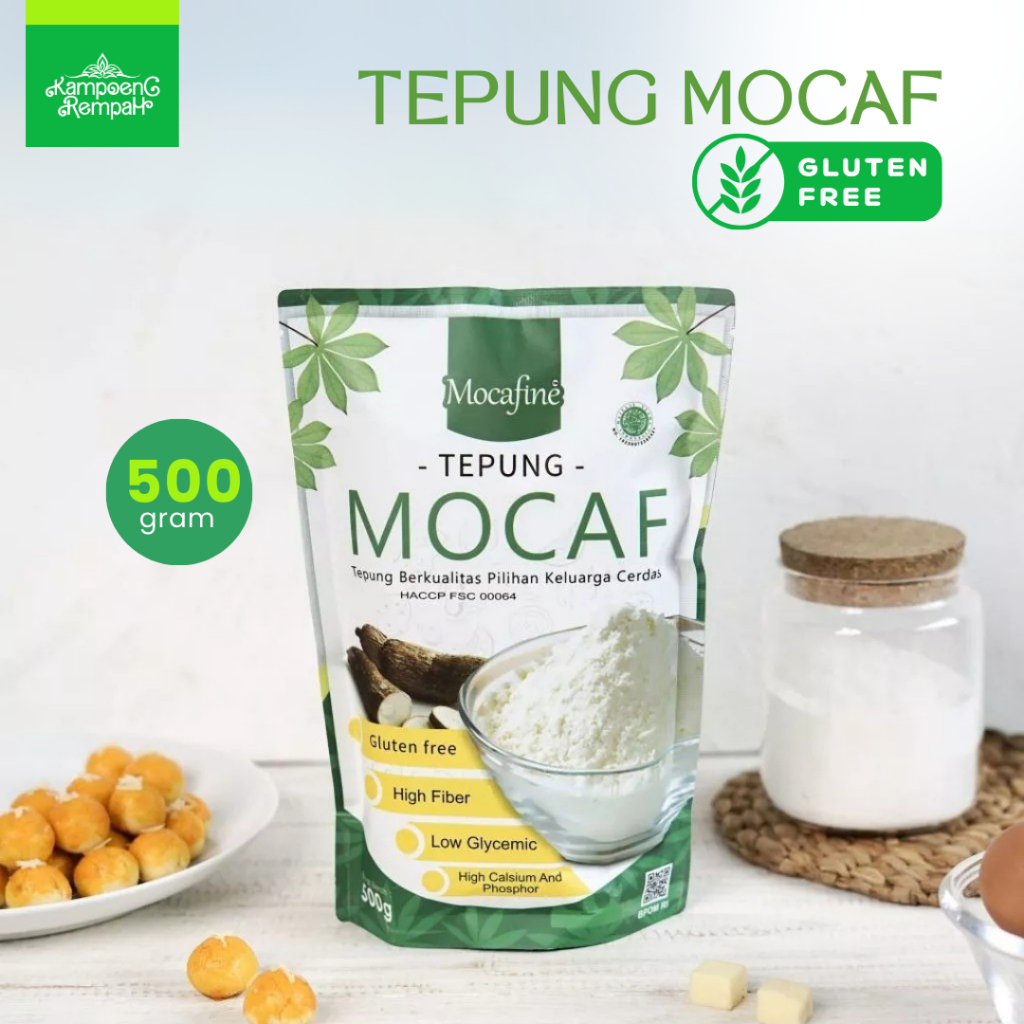 

Tepung Mocaf | Tepung Singkong | Bebas Gluten Organic BPOM Halal- Mocafine 500 gram