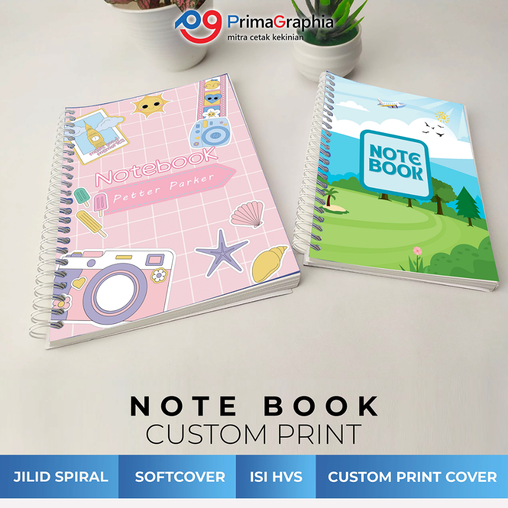 

Cetak Notebook A6 - Softcover Custom Print