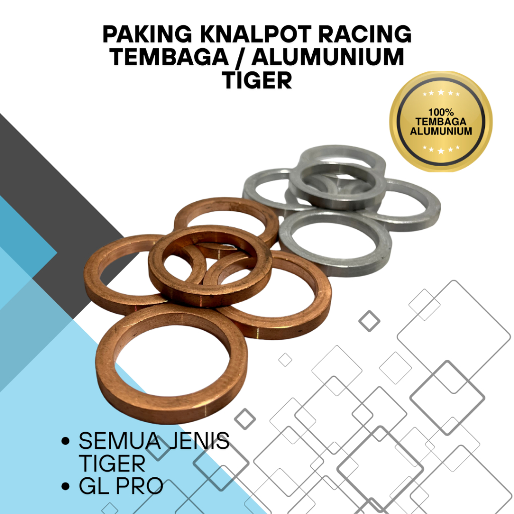 Paking Knalpot Asbes Knalpot Alumunium Tembaga Racing Tiger GLpro