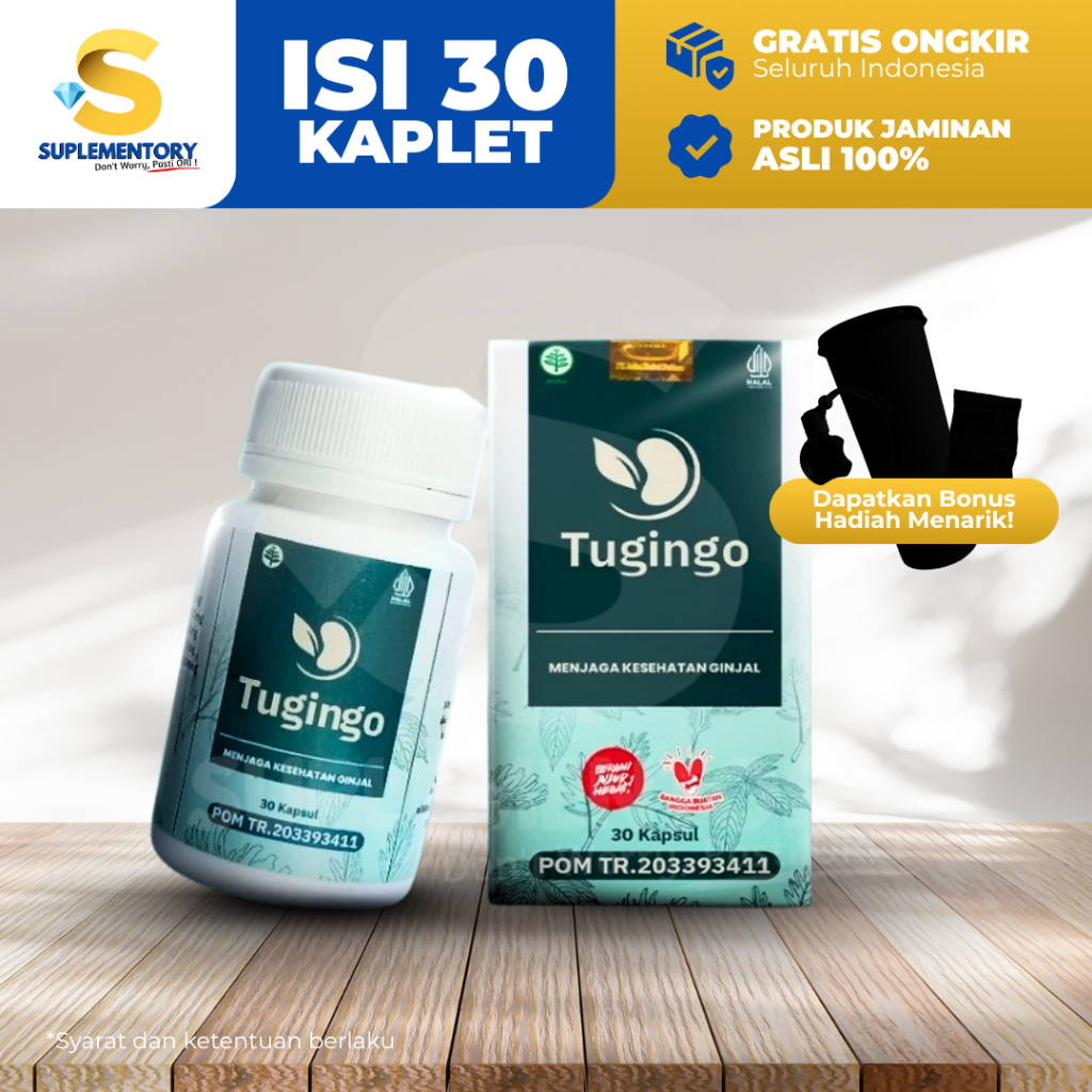 Tugingo Obat Herbal Batu Ginjal Nyeri Pinggang 30 Kapsul Tuginggo Asli Original Official Store