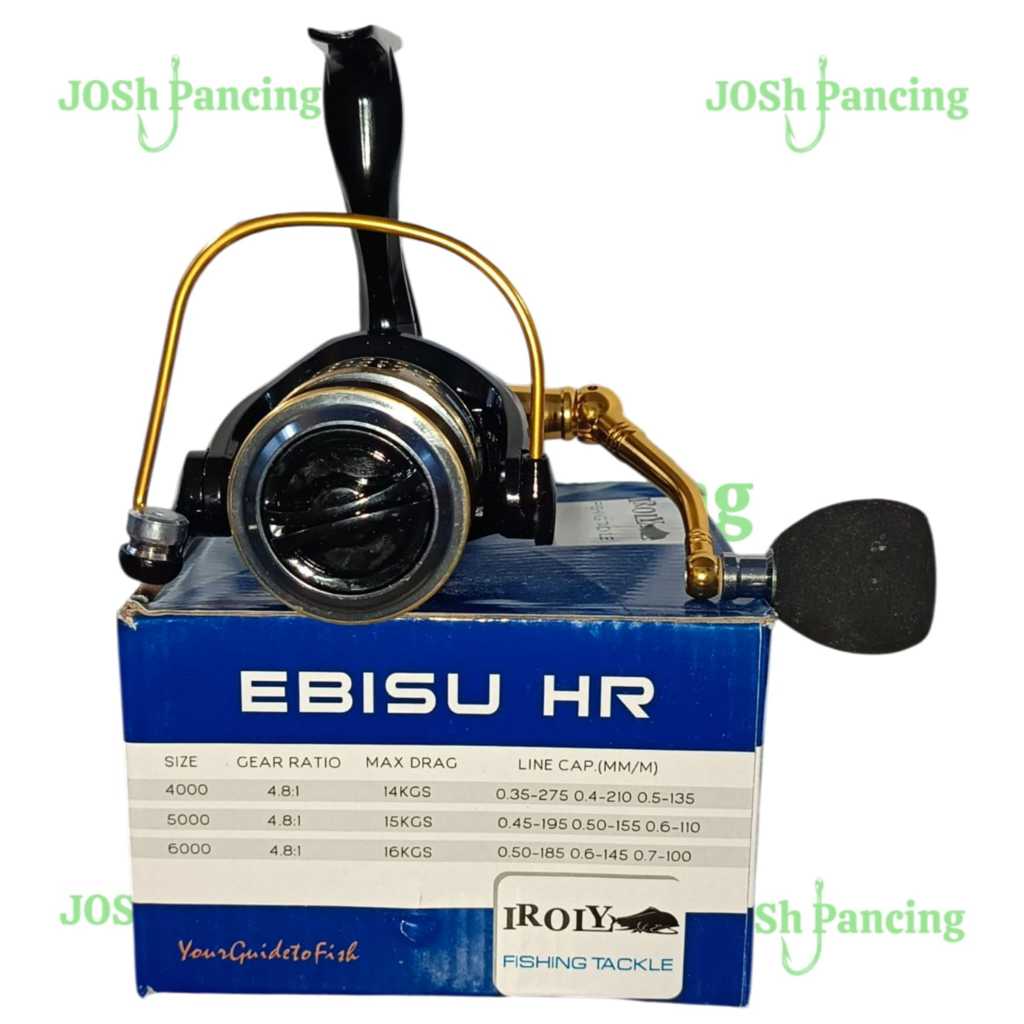 reel iroly ebisu hr 1000 2000 3000 4000 6000 power handle rubber seal murah