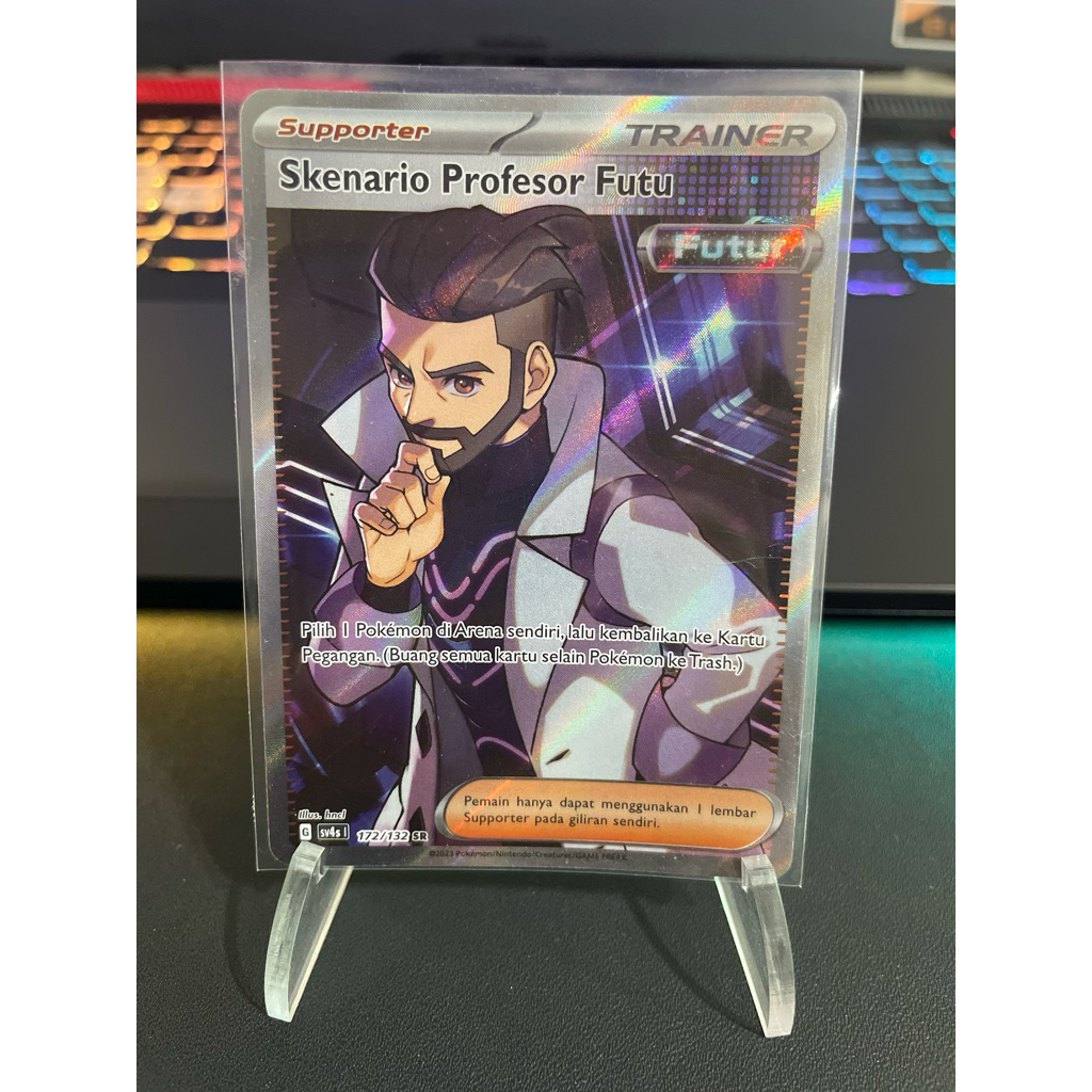 Pokemon TCG Indonesia sv4s Trainer Skenario Profesor Futu 172/132 SR