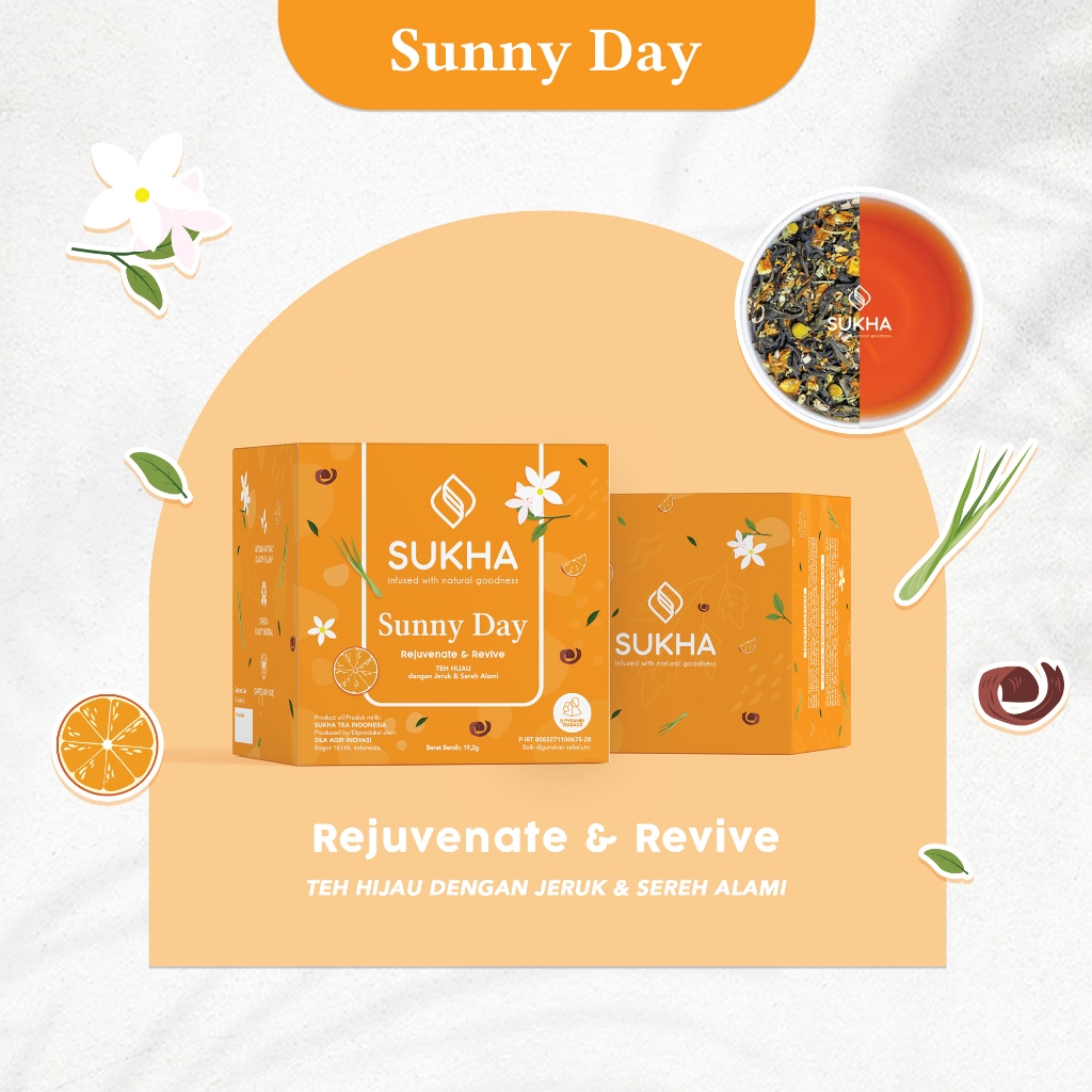 

Artisan Tea Sunny Day Green tea Orange Lemongrass Sukhatea