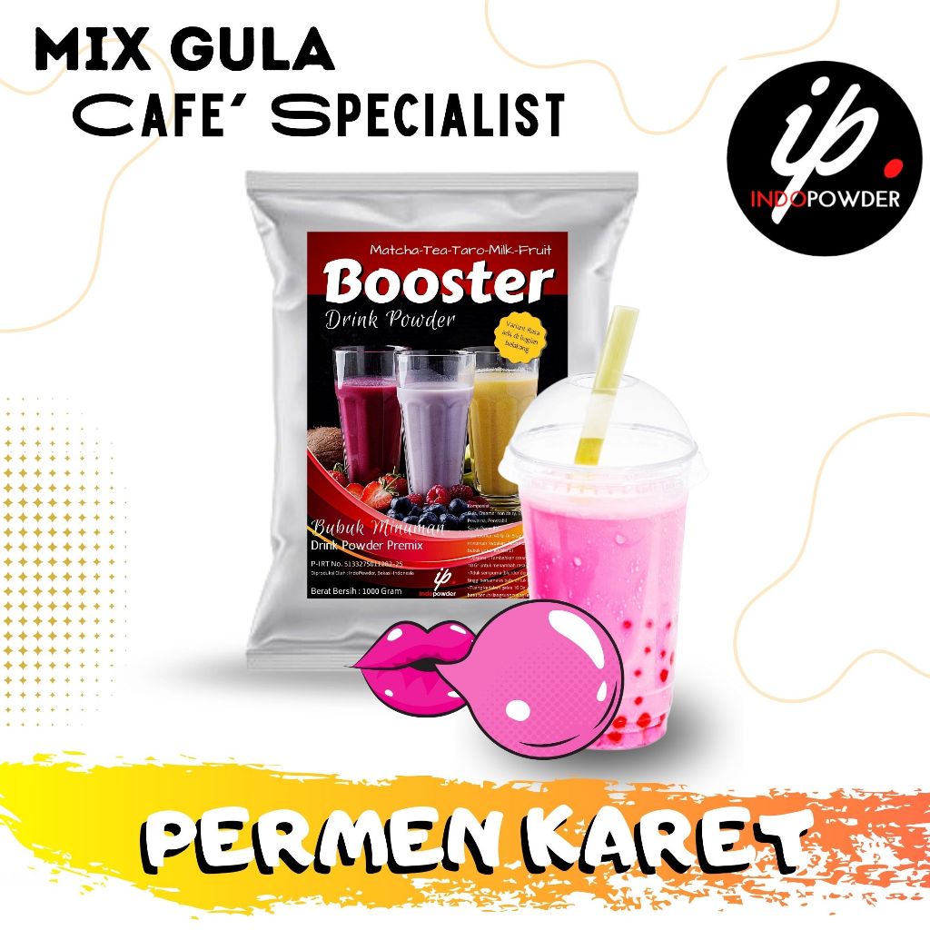 

Indopowder - Bubuk Minuman PERMEN KARET 1Kg Untuk Cafe, Waralaba, Resto dan Usaha Minuman Kekinian