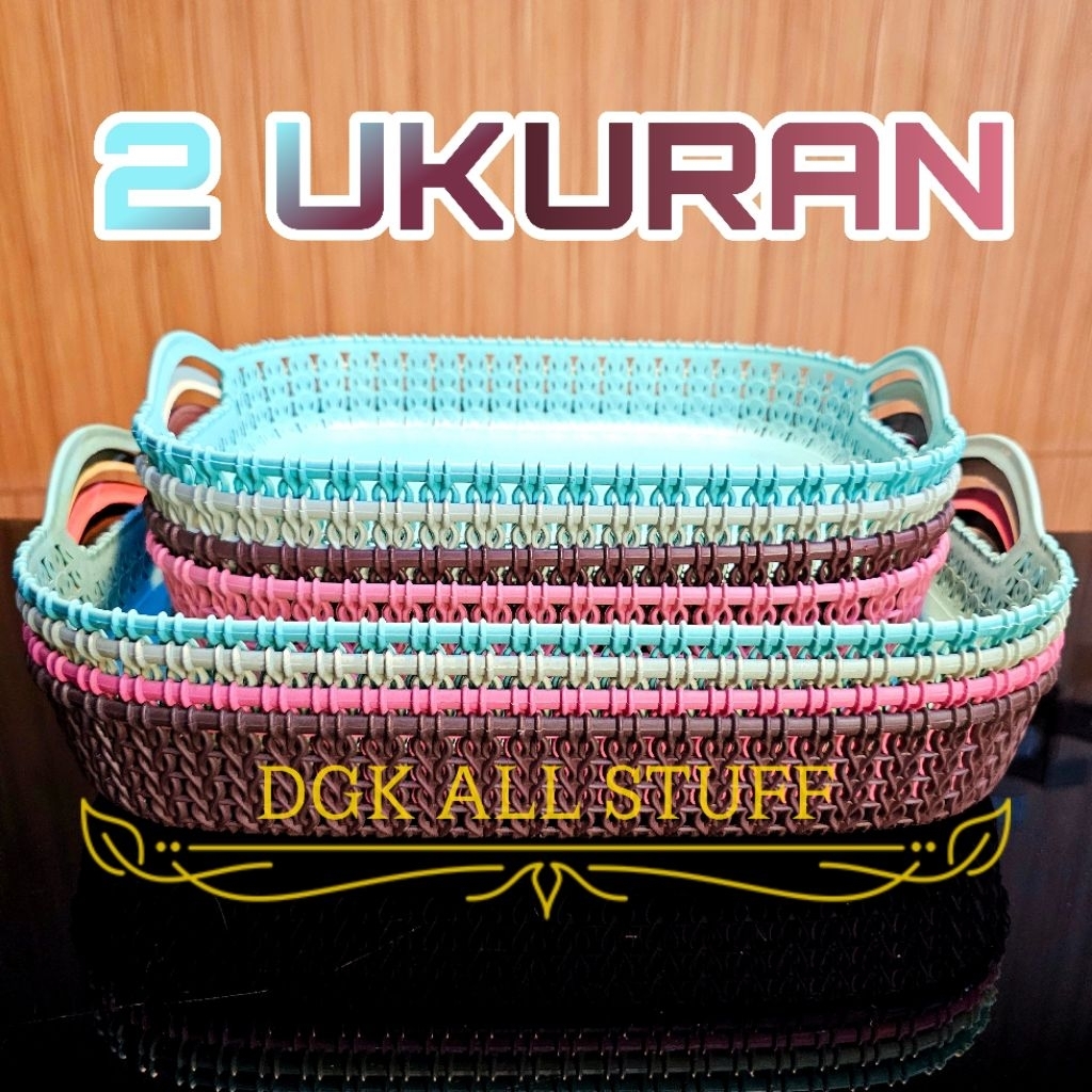 Keranjang Kalo Nampan Tempat Penyimpanan Surat Dokumen Kertas Skincare Skin Care Make up Makeup Kosm