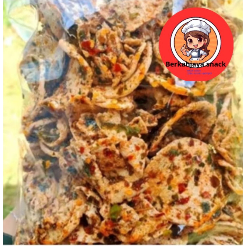 

basreng koin exttra pedas daun jeruk 250 grm baso goreng koin pedas mamis asin gurih extra daun jeruk