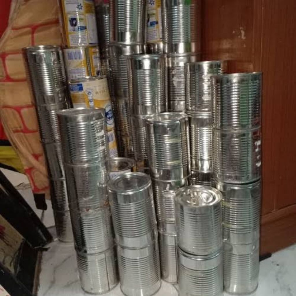 

kaleng susu skm kosong murah bersih utuh