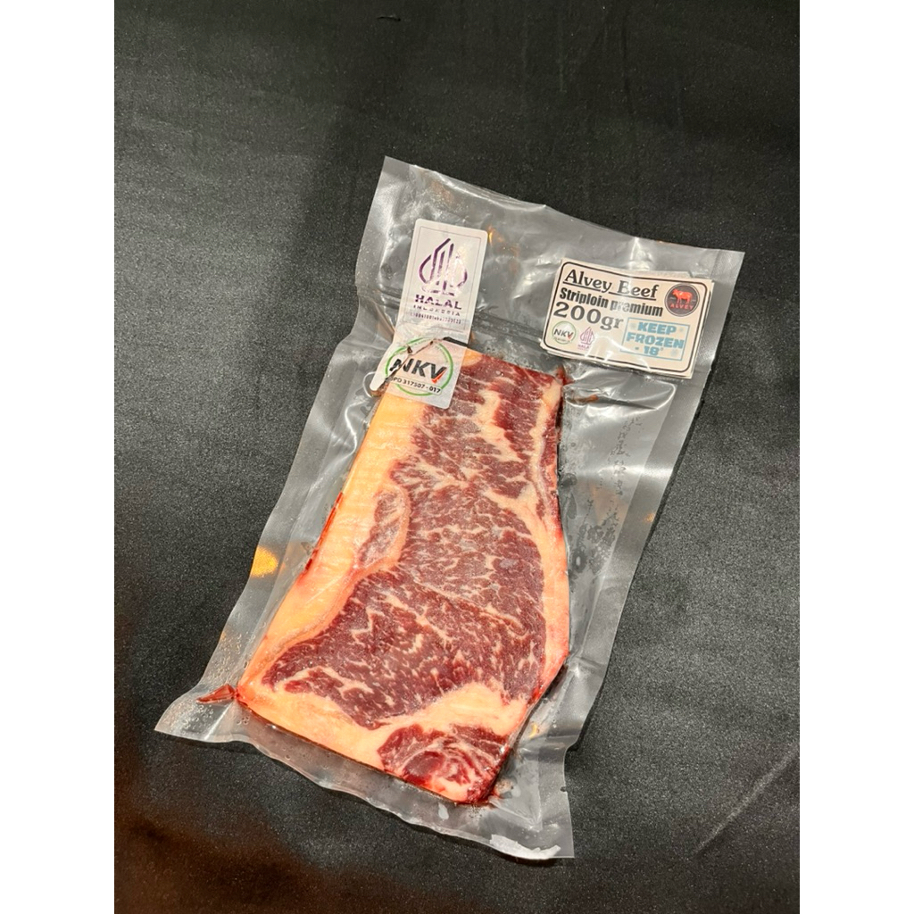 

Striploin Steak Black Angus Halal 100% – Daging Sapi Premium Vacuum Pack