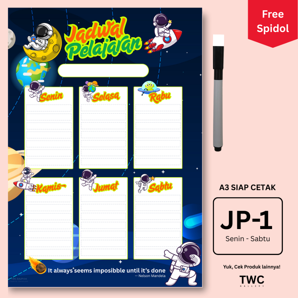 

A3 - JADWAL PELAJARAN (SD-SMP-SMA) TULIS-HAPUS BAHAN PREMIUM