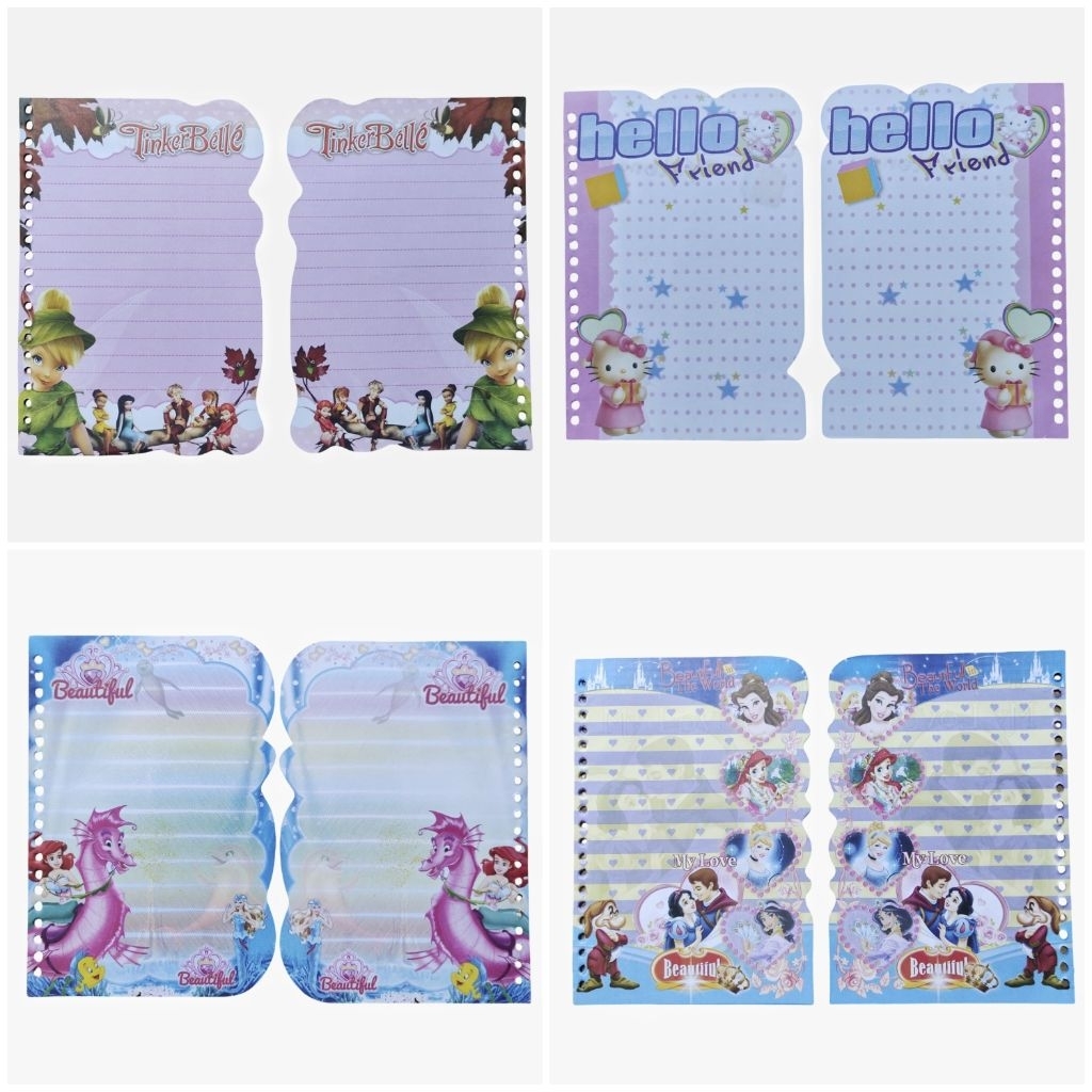 

(Harga Per Lembar) Kertas Binder Karakter A5 Loose Leaf Fancy 1