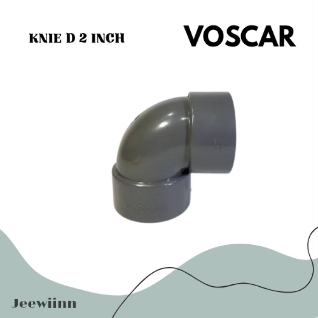 VOSCAR Knee Knie D 2 Inch PVC Elbow D 2" VOSCAR